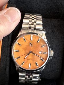 Ugly Watch Company - Orange MOP Dial