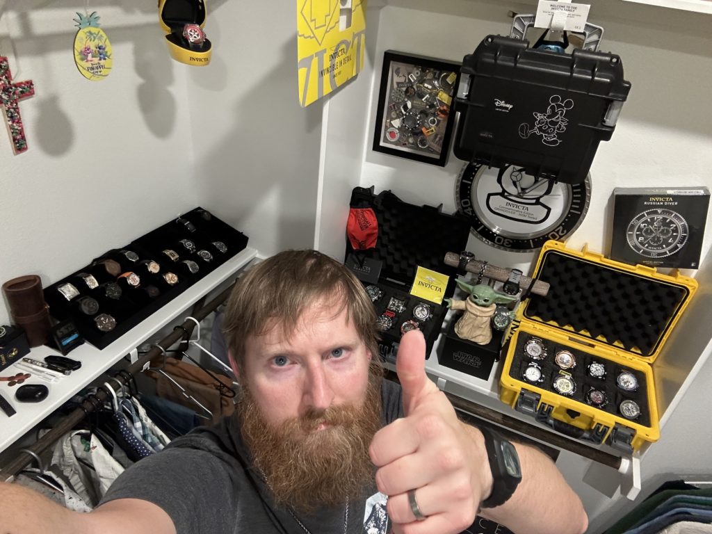 The Watch Writer with his personal watch collection