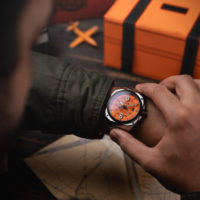 Black and Orange AVI-8 Watch