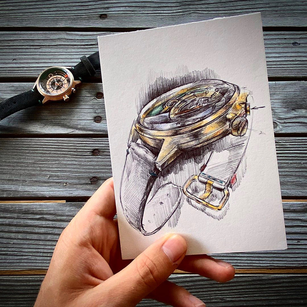 Sketch of an Electricianz Men's Watch