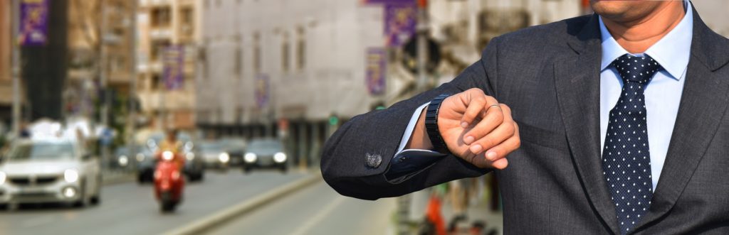 Businessman Checking His Watch