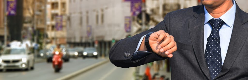 Businessman Checking His Watch