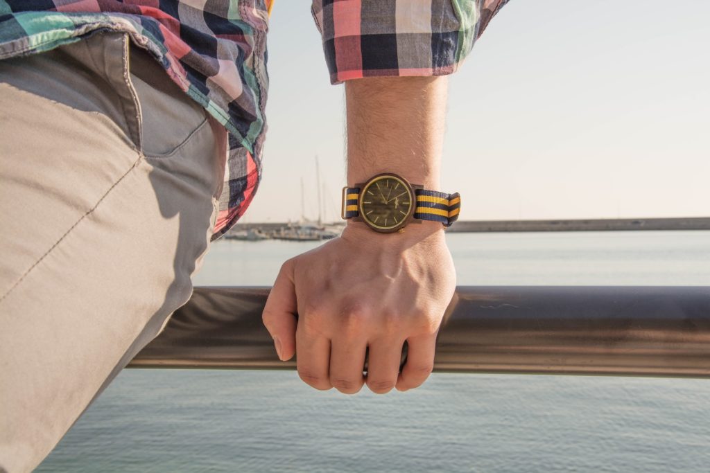 Men's Watches; Man Wearing a Watch